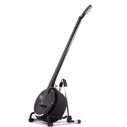 Professional Turkish cumbus saz black skin black aluminium body