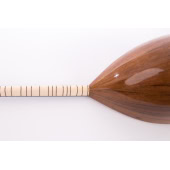 Long cou saz turc professionnel en bois de noyer, chevilles en ébène,