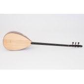 Long cou saz turc professionnel en bois de noyer, chevilles en ébène,