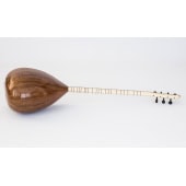 Long cou saz turc professionnel en bois de noyer, chevilles en ébène,