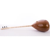 Long cou saz turc professionnel en bois de noyer, chevilles en ébène,
