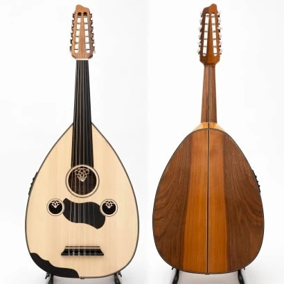 Professionell turkisk elektrisk Oud semi-hollow