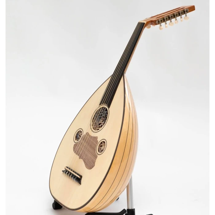 Oud électrique acoustique avec chevilles mécaniques
