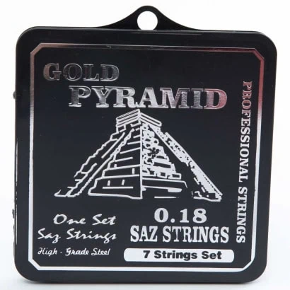 Original Pyramid saz strängar 0.18 Kort hals bagalama