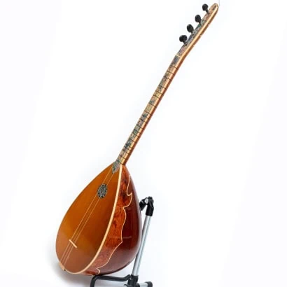 Baglama Pamela saz à col court avec dessus en cèdre