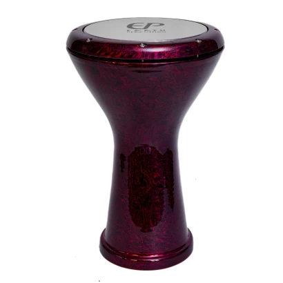 Burgundy Egyptian Darbuka with sparkles