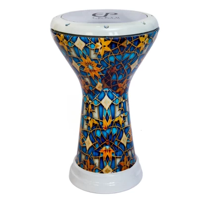 White Blue Mosaic doumbek Arabic
